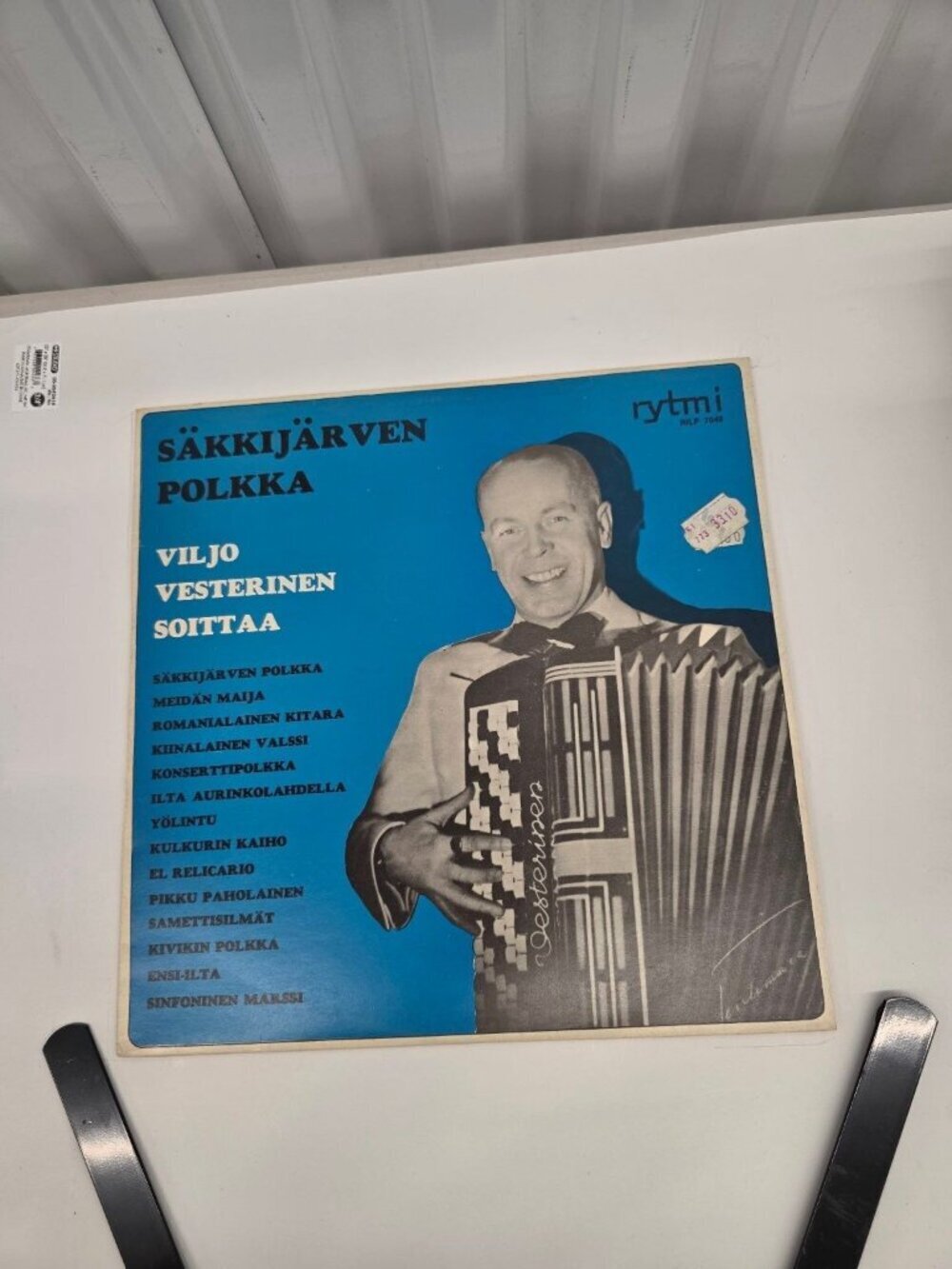 Viljo Vesterinen – SÄKKIJÄRVEN POLKKA LP Rytmi Finnish Folk Polka 33 RPM